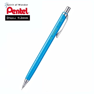 Pentel ดินสอกด เพนเทล ORENZ 0.2mm - ด้ามสีฟ้า