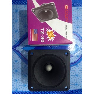 ดอกลำโพงเสียงแหลม DECCON TZ-30 Frequency 5-20 Khz Power 200 Watts 4-8 OHM 90x90 mm. Tweeter Speaker