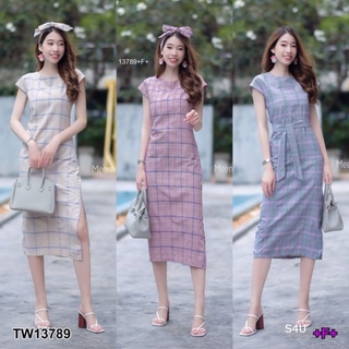 S4U Maxi Dress เดรสยาว คอกลม แขนล้ำ พร้อมส่ง ชุดไปเที่ยว ไปทะเล ออกงาน งานแต่ง เดรส  ครีม ชมพู เทา ทำงาน ผู้หญิง