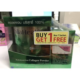 Collahealth collagen 200g free 7 ซอง คอลลาเจนบริสุทธิ์ 100% ฟรี 7 ซอง