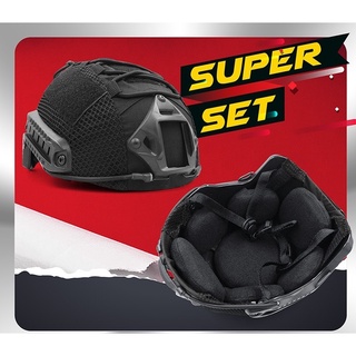 SUPER SET หมวกฟาส พร้อมติดตั้ง ทรง MH