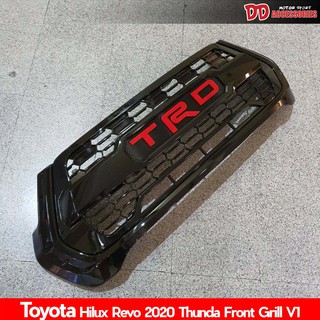 กระจังหน้า Revo 2020 2021 2022 ลาย Thunda logo TRD แดง สำหรับรุ่นใหม่ล่าสุด