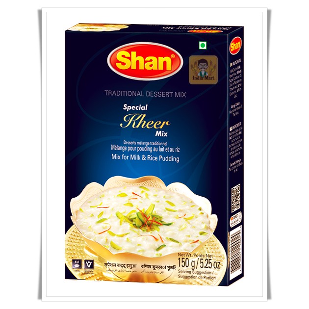 ผงสำเร็จรูปสำหรับทำขนมหวาน กีร์  (Special Kheer Mix) – Shan (150 กรัม / Grams)