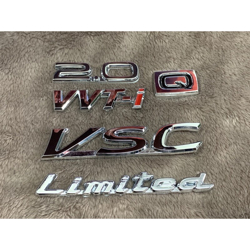 Toyota Wish อักษร 2.0 Q VVTi limted VSC โตโยต้า วิช ชุดท้าย 5 ชิ้น
