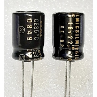 Elna Silmic CE-BP 22uf 16v Bipolar Capacitor ตัวเก็บประจุ ชนิด ไม่มีขั้ว BP Nonpolar ขนาด