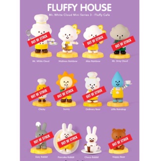 【 Crony.Toys】MR.White Cloud Mini Series 3 “FLUFFY CAFE”