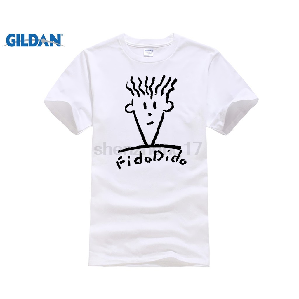 เสื้อยืดพิมพ์ลาย fido dido pop สำหรับผู้ชาย
