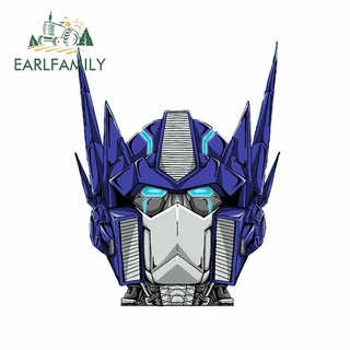 Earlfamily สติกเกอร์ไวนิล ลาย Transformers Optimus Prime 3D กันรอยขีดข่วน 13 ซม. x 10.2 ซม. 4 นิ้ว สําหรับติดตกแต่งรถยนต์