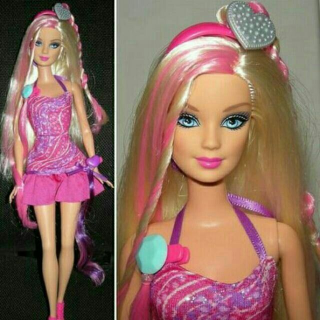 barbie glam hair