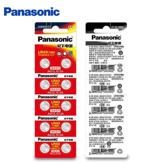 Panasonic LR43 186 AG12 386 G12A 1.5V ถ่านกระดุมเครื่องคิดเลขและนาฬิกา