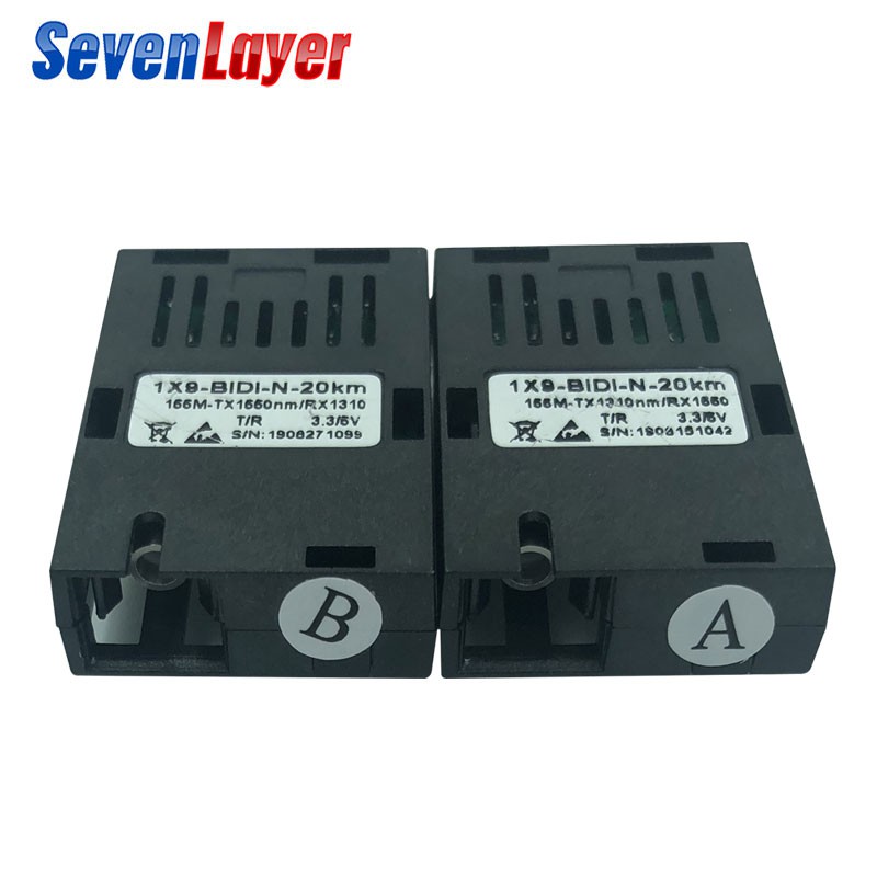 155 M Single Fiber Sc Connector Bidi กม 1x9 โมด ลร บส งส ญญาณส าหร บ 100 ม Media Converter Htb 3100 Shopee Thailand