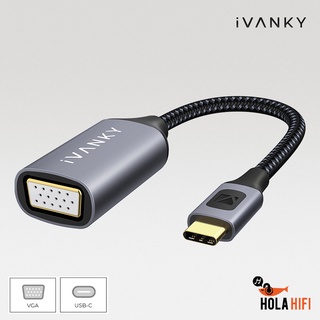 iVANKY USB-C TO VGA Female Adapter วัสดุสายถักไนล่อน คุณภาพสูง ทนทาน รับประกัน 1ปี