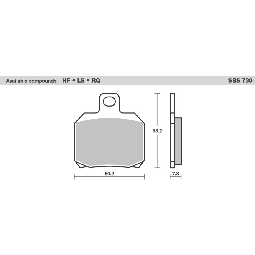 ผ้าเบรคหลัง SBS สำหรับ DUCATI  1199 Panigale ปี 12-14 1199 Panigale R ปี 13-15 1199 Panigale S ปี 12