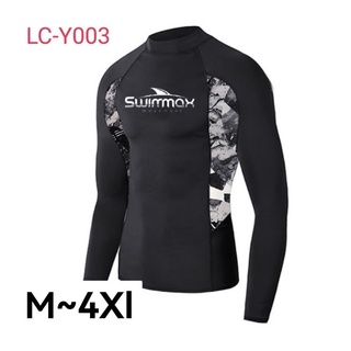 ชุดว่ายน้ำชายแขนยาวกันยูวีM-4XL