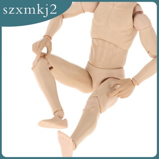 ของเล่นเด็กตุ๊กตาฟิกเกอร์ Naked Body 1:6 Male Muscular แบบยืดหยุ่นน่ารักสําหรับเด็กผู้ใหญ่