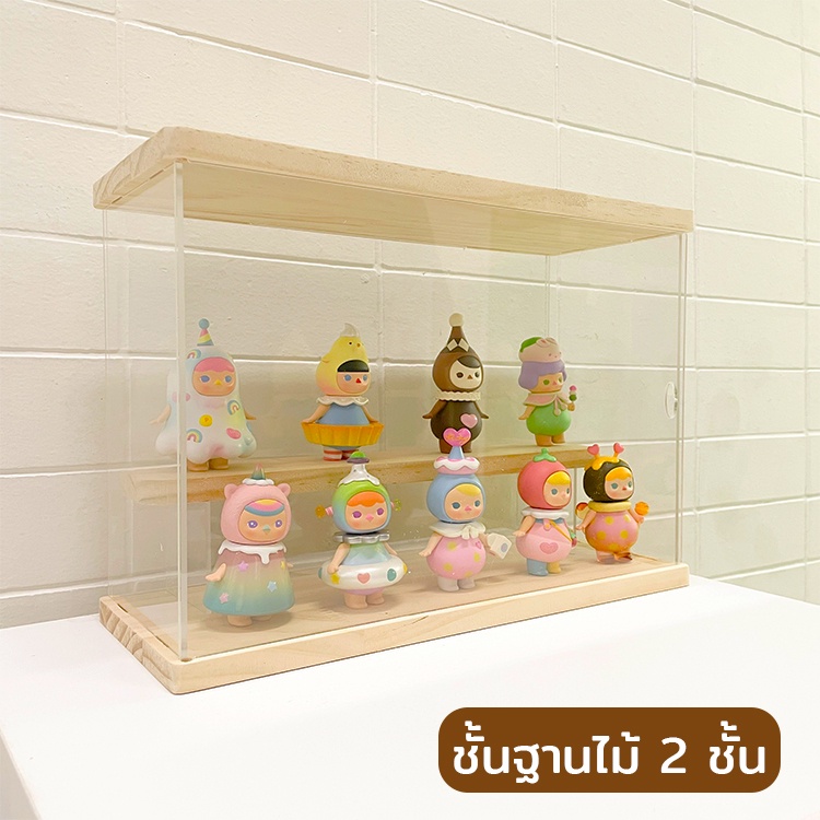 🎁พร้อมส่งจากไทย🎁 ชั้นวางโมเดล ฐานไม้ มีหลายขนาด ประกอบง่าย ชั้นวางฐานไม้ ชั้นวางฟิกเกอร์ - รูปที่ 5