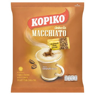 🔥สินค้าขายดี!! โกปิโก้ มัคคิอาโต กาแฟปรุงสำเร็จชนิดผง 25กรัม x 7 ซอง Kopiko Macchiato Instant Coffee Powder 25g x 7 Sach