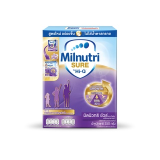 ราคา[นมผง] มิลนิวทริ ชัวร์ รสจืด 550 กรัม Milnutri Sure 