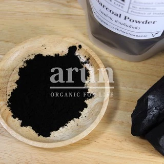 ผงถ่าน ถ่านกัมมันต์ ขนาด 200, 500 กรัม, ชาร์โคล, Charcoal Powder, ถ่านผง