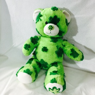 ตุ๊กตาหมี build a bear ลายใบไม้