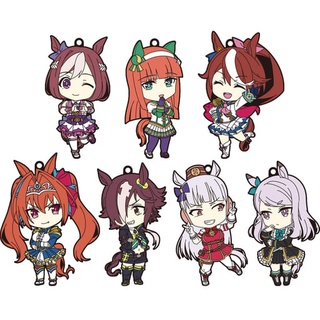 [ยก Box ครบเซ็ต 7 แบบ] 🌟Uma Musume Pretty Derby Nendoroid Plus Trading Rubber Keychain สาวม้าโมเอะ