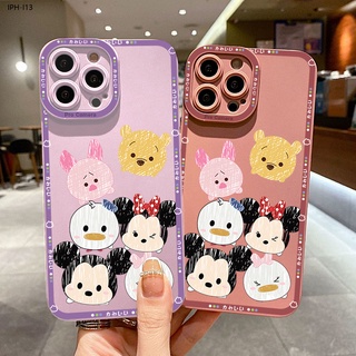 Compatible With iphone 13 12 Pro Max Mini เข้ากันได้ เคสไอโฟน สำหรับ Mouse Donald Duck เคส เคสโทรศัพท์ เคสมือถือ Shockproof Case Full Cover Protective Shells