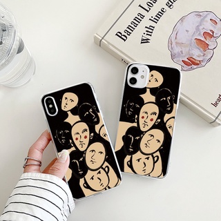 graffiti เคสไอโฟน 8พลัส iPhone 7 8 14 se2020 เคส 13 12 11 14 pro max Xr Xs X 7plus 14 8plus funny phone case นิ่ม