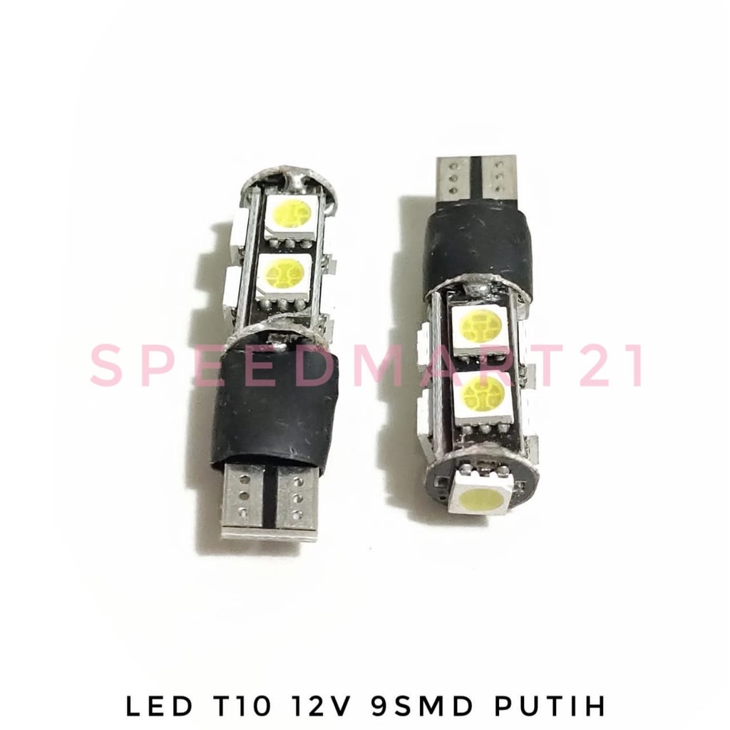 ไฟ LED T10 9SMD สําหรับรถจักรยานยนต์และรถยนต์ 12V