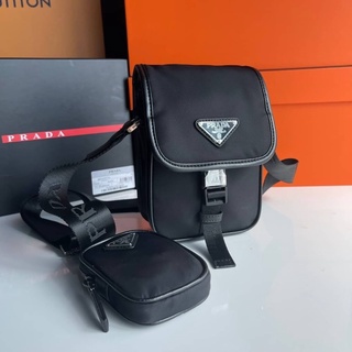 Prada Cell Phone nylon and saffiano leather พร้อมส่งงาน สั่งตัดพิเศษที่คุณภาพเทียบเท่าของแท้