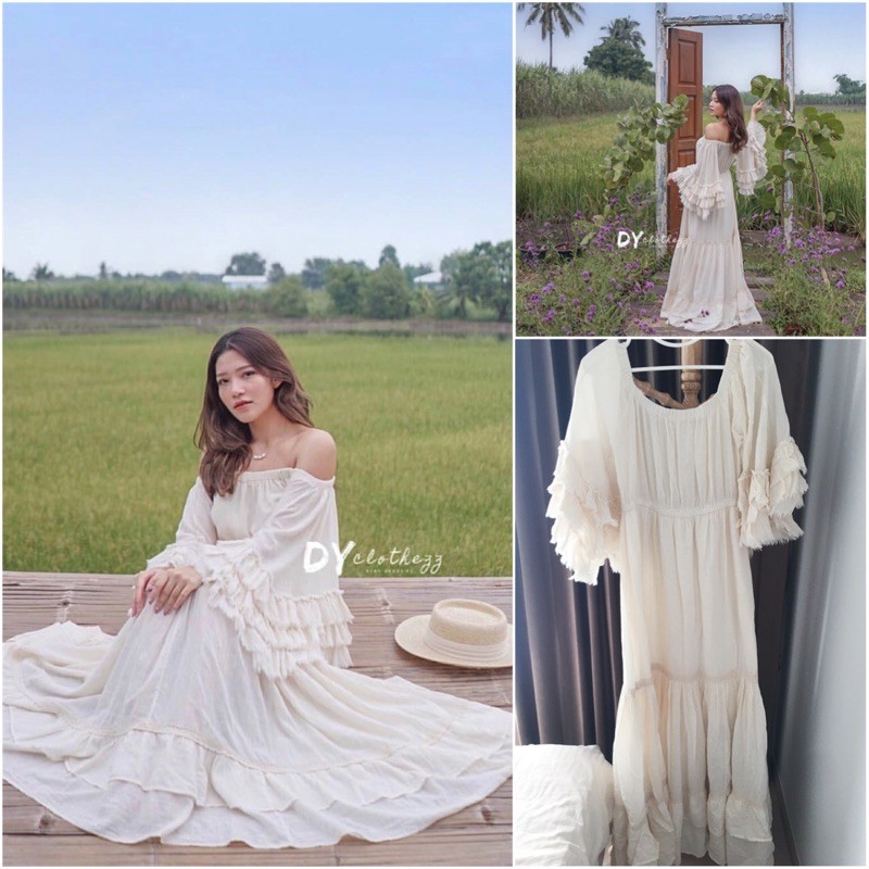 ส่งต่อ เดรส Jinny Maxi Dress brand: dy.clothezz