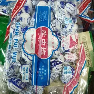 บ๊วย ลูกพลัมแห้ง ตรารถไฟ ถุงใหญ่ 380 กรัม
