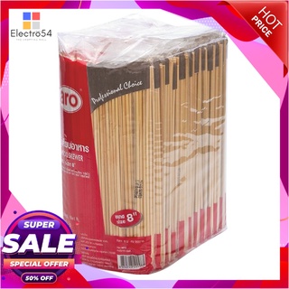 เอโร่ ไม้เสียบอาหาร ขนาด 8 นิ้ว แพ็ค 200 กรัมแก้วและบรรจุภัณฑ์aro Bamboo Skewers 8 inch 200g