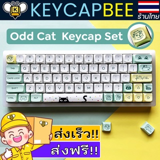 Odd Cat Keycap Set / ชุดคีย์แคปแมว / 131 PBT Profile XDA / 🇹🇭 ร้านไทย พร้อมส่ง 🔥ส่งฟรี!