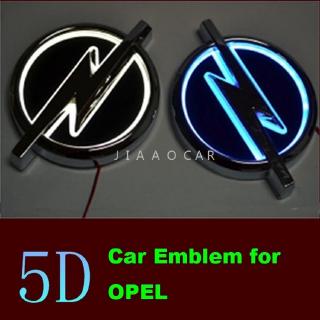 5D รถหางโลโก้ไฟ LED โคมไฟป้ายสัญลักษณ์สติ๊กเกอร์ตกแต่งรถ Led Opel แสงโลโก้