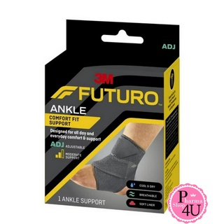 [04037] FUTURO Comfort Fit Compression Ankle Support, Adjustable  พยุงข้อเท้า ADJ #10703