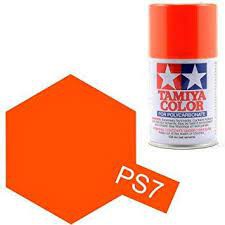 TAMIYA PS7 ORANGE Colour Spray Paint – 100ml.