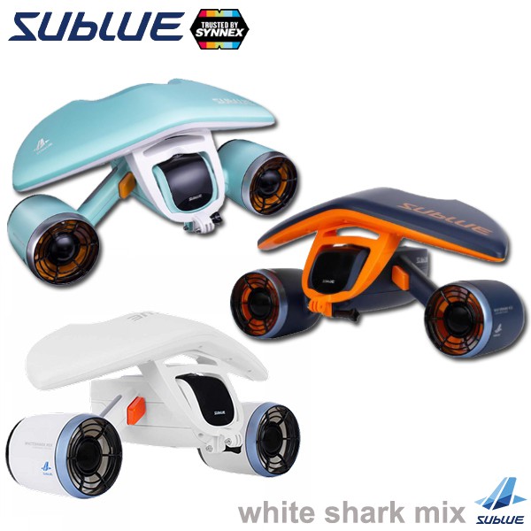 SUBLUE WHITE SHARK MIX Underwater Scooter 3 Colors อุปกรณ์ช่วยในการดำน้ำ สกู๊ตเตอร์ไฟฟ้าดำน้ำ เชื่อม