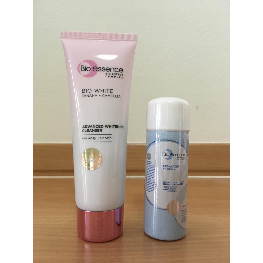 Bio Essence Bio-White Whitening Cleanser 100g / Bio Essence BIO-WATER ENERGIZING WATER 30ml