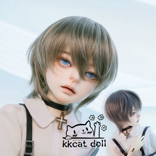 Kaka Cat kkcat bjd วิกผมสั้น ผ้าไหม อุณหภูมิสูง 4 จุด สําหรับเด็ก