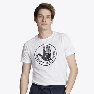 เสื้อยืดโอเวอร์ไซส์LL Street BODY GLOVE Mens SC T-Shirt เสื้อยืด ผู้ชาย สีขาว-00 สไตล์ใหม่S-3XL