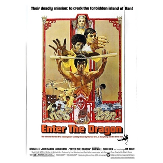 โปสเตอร์ บรูซ ลี Bruce Lee ไอ้หนุ่มซินตึ๊ง Enter the Dragon หนัง ดารา จีน รูปภาพ คนดัง โปสเตอร์ ติดผนัง สวยๆ poster