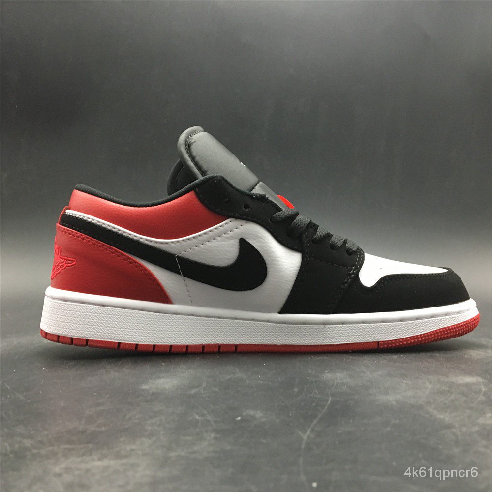 NIKE Air Jordan 1 Low SB Black Toe Black Red[hot] KPlk