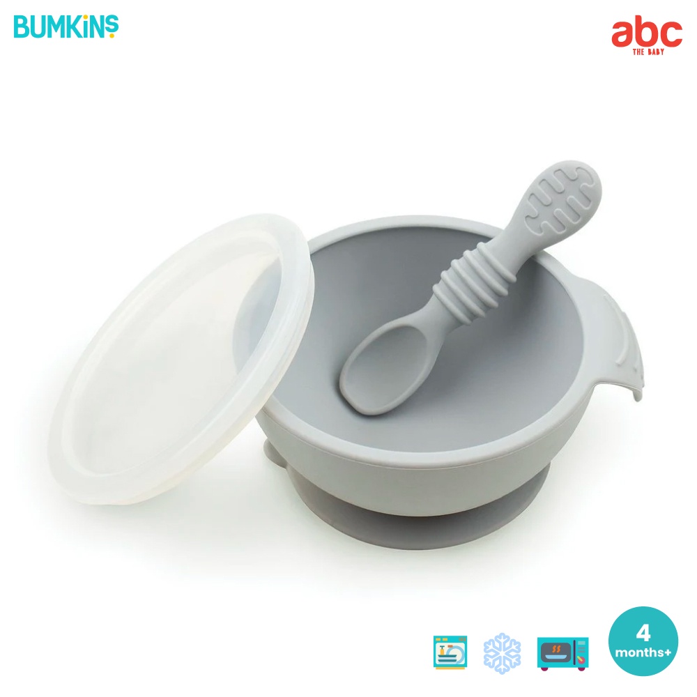 Bumkins ชุด ถ้วยข้าวเด็ก ซิลิโคน First Feeding Set รูปที่ 2