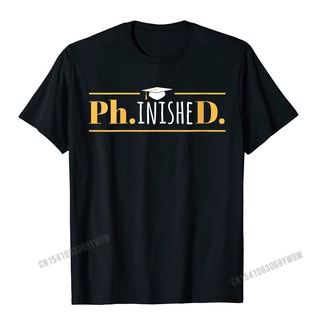 เสื้อยืดสีขาวเสื้อยืดคอกลม ผ้าฝ้าย พิมพ์ลาย PhinisheD สุดฮา เหมาะกับของขวัญวันเกิด สําหรับผู้ชาย และผู้หญิงS-4XL