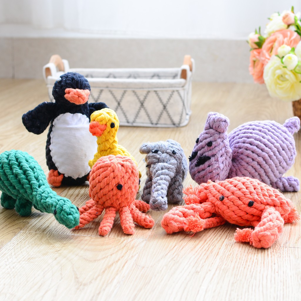 Happy PETs ของเล่นสุนัข เชือกขัดฟัน รูปสัตว์ ของเล่นหมา - รูปที่ 7