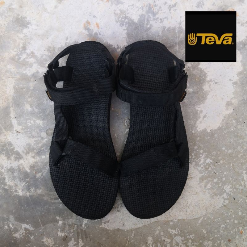 รองเท้า​รัด​ส้น​ Teva​ Original​ Universal Black ของแท้​ มือสอง