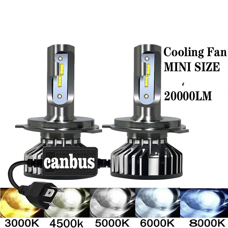 Maxgtrs หลอดไฟหน้ารถยนต์ LED H4 H7 H11 H8 LHD 9005 9006 HB3 HB4 12v 90W 12000LM 2 ชิ้น