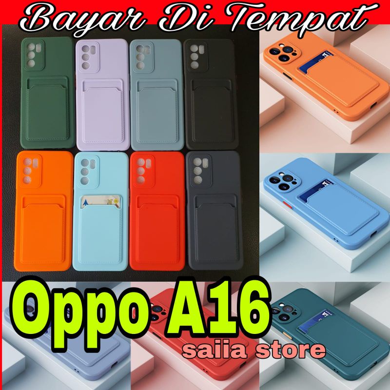 Saiia Store OPPO A16 Softcase OPPO A16 ซิลิโคน OPPO A16 กระจกนิรภัย OPPO A16 กรณีการ์ด A16