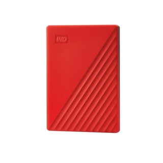 Western Digital HDD 2 TB External Harddisk ฮาร์ดดิสพกพา รุ่น My Passport ความจุ 2 TB, USB 3.2 Gen 1,RED