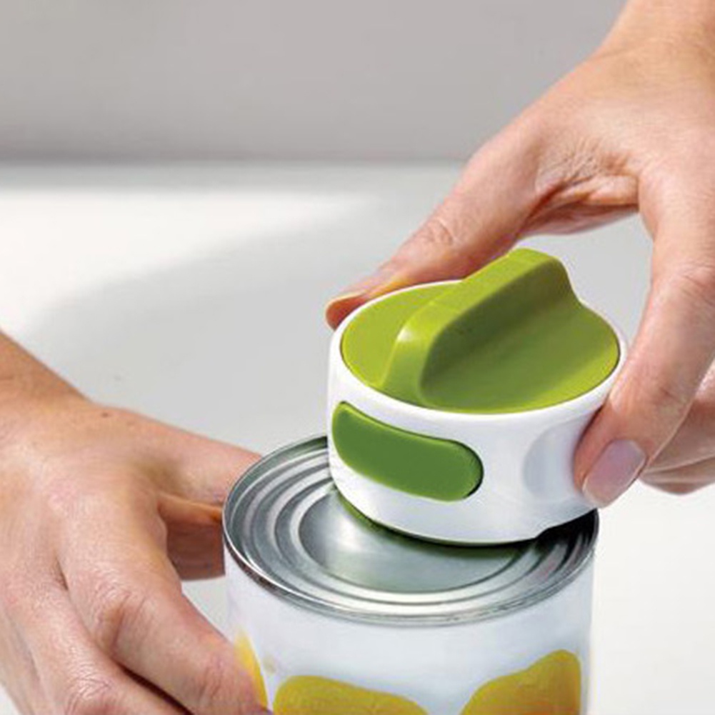1PC Injury Proof Compact Design Durable Can Opener/Portable Manual Can Opener Beer Opener /Safety Rotating Side Cut Manual Can Openers/Universal The Easiest Bottle Can Opener ราคา ถูกที่สุด ดีลบีเคเค แกลเลอรีภาพที่ 2